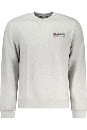 Napapijri Sweatshirts, male, , Size: 2XL Grey Cotton Sweater