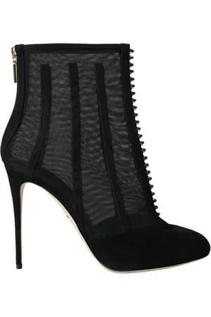 Dolce & Gabbana Heeled Boots, female, , Size: 10 US Mesh Booties Ankle Boots