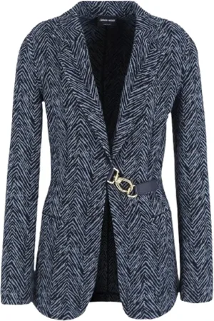 Giorgio Armani Blazers, female, , Size: S Chevron Jacquard Jacket