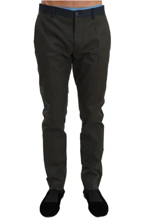 Dolce & Gabbana Slim-fit Trousers, male, , Size: M Slim Fit Striped Casual Pants