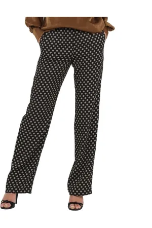 Michael Kors Chinos, female, , Size: M Straight edallion print trousers