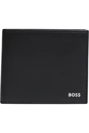 HUGO BOSS Wallets & Cardholders, male, , Size: ONE SIZE Leather Wallet - Plain Style