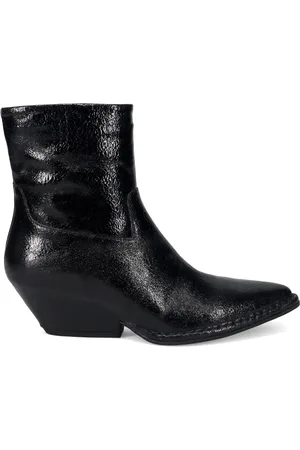 ROBERTO DEL CARLO Cowboy Boots, female, , Size: 8 US Texan Boots with Crackle Leather