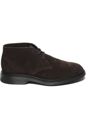 Hogan Lace-up Boots, male, , Size: 8 1/2 US Suede Ankle Boots Aw23