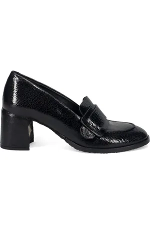 ROBERTO DEL CARLO Pumps, female, , Size: 10 US Patent Loafers with Block Heel