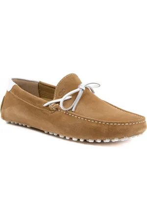 DEE OCLEPPO Loafers, male, , Size: 9 1/2 US Italian Suede Loafers with Rubber Soles