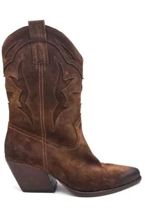 Elena Iachi Cowboy Boots, female, , Size: 7 US Vintage Texano Leather Boots