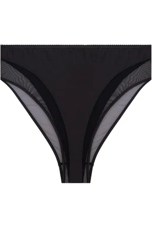 Dolce & Gabbana Bottoms, female, , Size: XL Silk High-Waisted Panties
