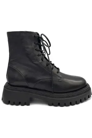 HALMANERA Lace-up Boots, female, , Size: 11 US Soft Leather Ankle Boot