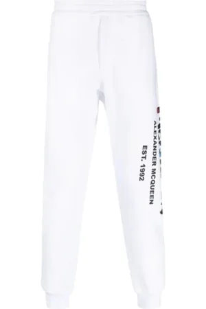 Alexander McQueen Sweatpants, male, , Size: S Multicolored Printed Logo Jogging Pants