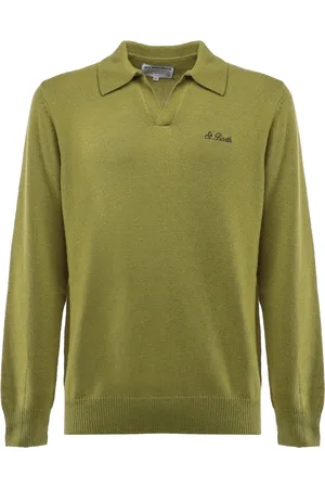 MC2 SAINT BARTH Polo Shirts, male, , Size: S Long-Sleeved Polo Shirt with Logo