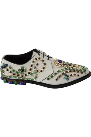 Dolce & Gabbana Laced Shoes, female, , Size: 11 US Crystal Embellished Loafers
