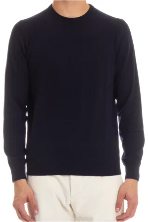 COLOMBO Cashmere Knitwear, male, , Size: XL Cashmere Sweater Zig-Zag Pattern