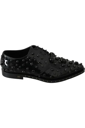 Dolce & Gabbana Laced Shoes, female, , Size: 10 US Patent Leather Lace-Up Loafers