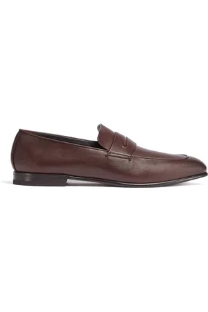 Ermenegildo Zegna Loafers, male, , Size: 6 US Leather Loafers Classic Style