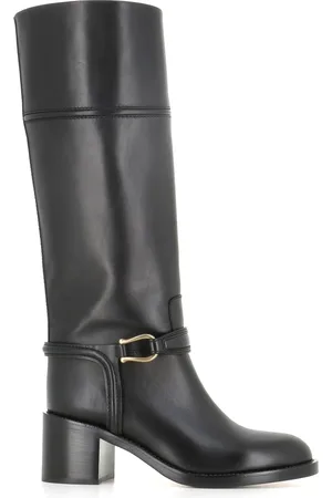 SARTORE High Boots, female, , Size: 9 US Leather Boots with Buckle