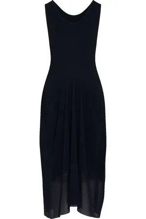 High Midi Dresses, female, , Size: 2XS Forfeit - Navy sleeveless dress in Sensitive® and sports mesh