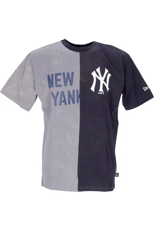 New Era T-Shirts, male, , Size: XL Yankees Graphic Tee Storm Grey/Navy
