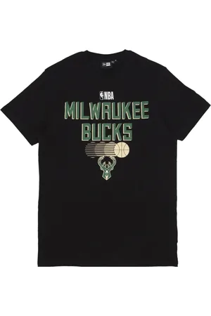 New Era T-Shirts, male, , Size: S Milwaukee Bucks NBA Graphic Tee
