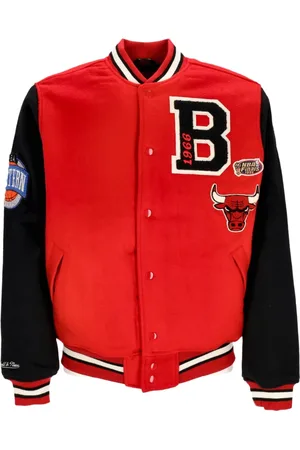 Mitchell & Ness Bomber Jackets, male, , Size: M Chicago Bulls Varsity Jacket /Black