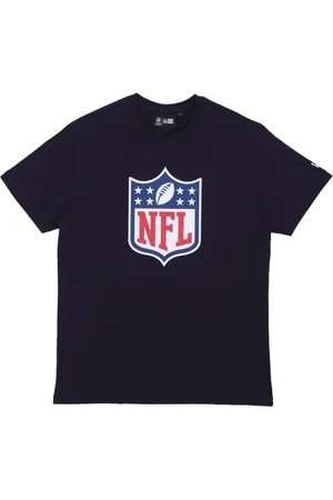 New Era T-Shirts, male, , Size: 4XL NFL Shield Logo Tee Navy/White