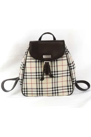 Burberry Pre-owned Backpacks, female, , Size: ONE SIZE Pre-owned Canvas backpacks