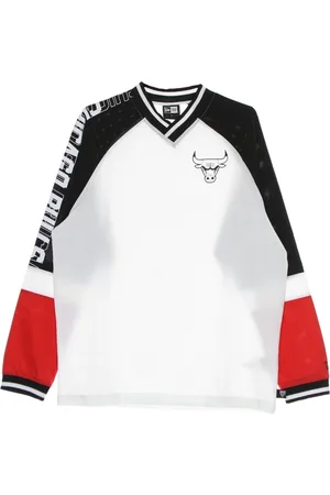New Era Sportswear, male, , Size: S NBA Color Block Long Sleeve Tee