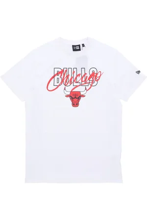 New Era T-Shirts, male, , Size: XL Chicago Bulls Script Tee /Red