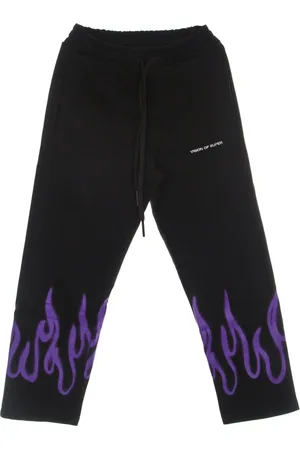 Vision Of Super Sweatpants, male, , Size: XL Flames Spray Lightweight Tracksuit Pants