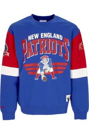 Mitchell & Ness Sweatshirts, male, , Size: M New England Patriots Crewneck Sweatshirt