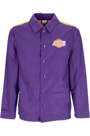 Mitchell & Ness Light Jackets, male, , Size: L NBA Big Face Coach Jacket