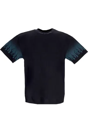 Vision Of Super T-Shirts, male, , Size: M Flames Logo Tee /Green