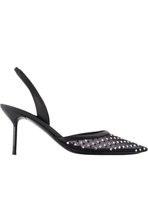 PARIS TEXAS Pumps, female, , Size: 9 US Slingback Pumps with Mesh