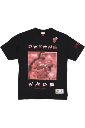 Mitchell & Ness T-Shirts, male, , Size: XL Vintage Dwyane Wade Miami Heat Tee