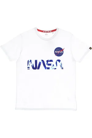 Alpha Industries T-Shirts, male, , Size: L Nasa Reflective T-Shirt for Men