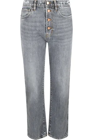 3x1 Straight Jeans, female, , Size: W26 Grey Cotton Jeans Made in Italy