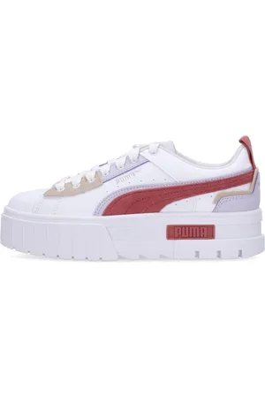 PUMA Sneakers, female, , Size: 7 US White Lace Sneaker Ut Pop