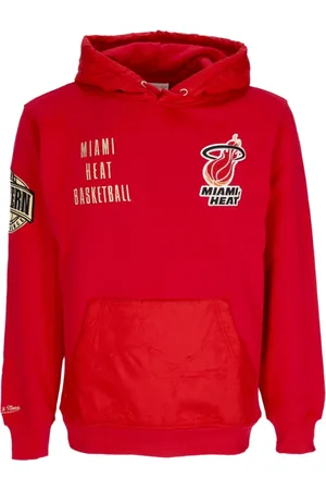 Mitchell & Ness Hoodies, male, , Size: XL Miami Heat Vintage Logo Hoodie