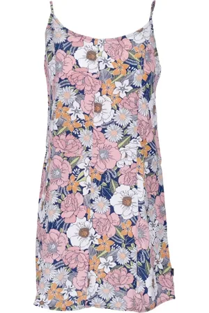 Vans Short Dresses, female, , Size: XS Retro Floral Sleeveless Short Dress