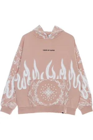 Vision Of Super Hoodies, male, , Size: M Bandana Print Lightweight Hoodie