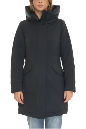 Peuterey Parkas, female, , Size: XL Long Down Jacket with Fixed Hood
