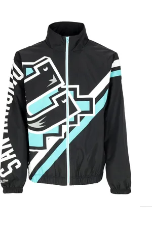 Mitchell & Ness Light Jackets, male, , Size: S NBA Exploded Logo Windbreaker Jacket