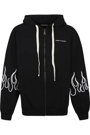 Vision Of Super Zip-throughs, male, , Size: XL Flame Hoodie