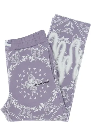 Vision Of Super Sweatpants, male, , Size: S Bandana Print Lightweight Tracksuit Pants