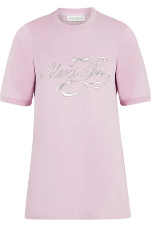 Nina Ricci T-Shirts, female, , Size: S Merci Nina T-Shirt - Light Lille