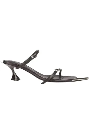 MUGLER Heeled Mules, female, , Size: 6 US Heeled Sandals with Silver Detail