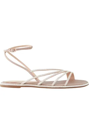 LE SILLA Flat Sandals, female, , Size: 8 US Crystal Scarlet Sandals