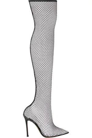 Gianvito Rossi Over-knee Boots, female, , Size: 8 1/2 US Mesh Knee-High Boots