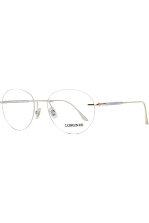 Longines Glasses, male, , Size: ONE SIZE Gold Metal Round Optical Frames
