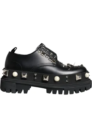 Dolce & Gabbana Laced Shoes, female, , Size: 9 US Leather Derby Formal Shoes